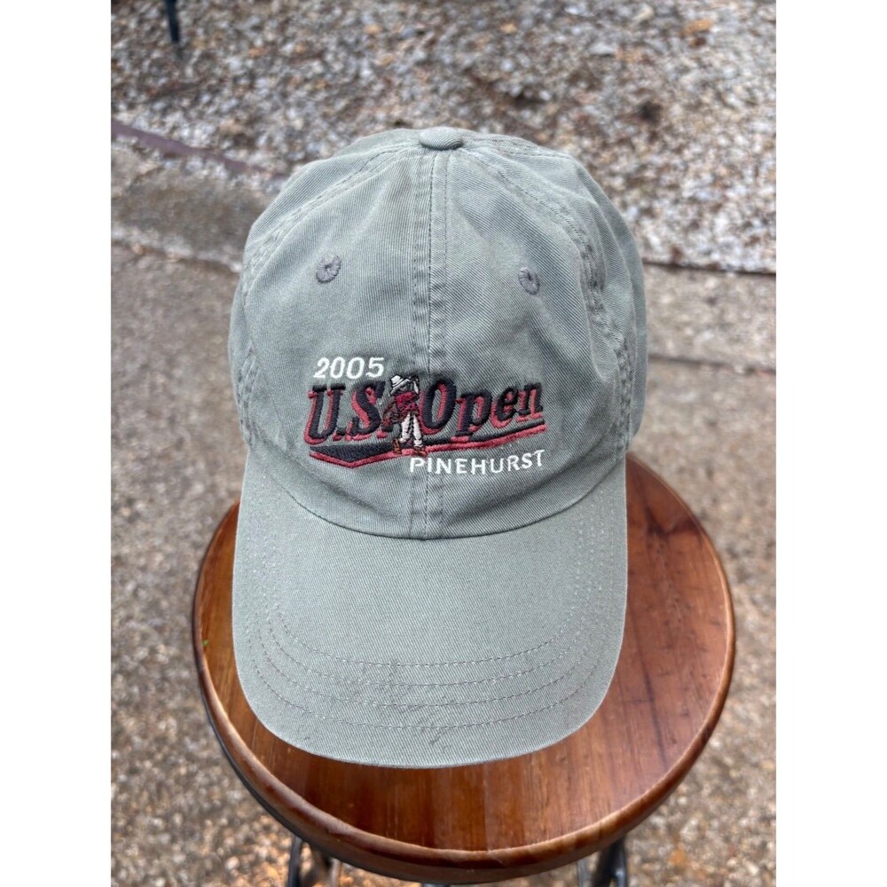 Vintage 2005 Imperial U.S. Open Pinehurst Golf Dad Hat Cap Adjustable Green